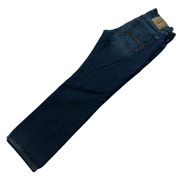 Hollister Mens 28x30 Straight Leg Dark Blue Button Fly Denim Blue Jeans EUC - Picture 9 of 16